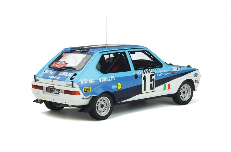 Ottomobile Fiat Ritmo Abarth Gr. 2 N.15 Rally Montecarlo 1980 White Blue