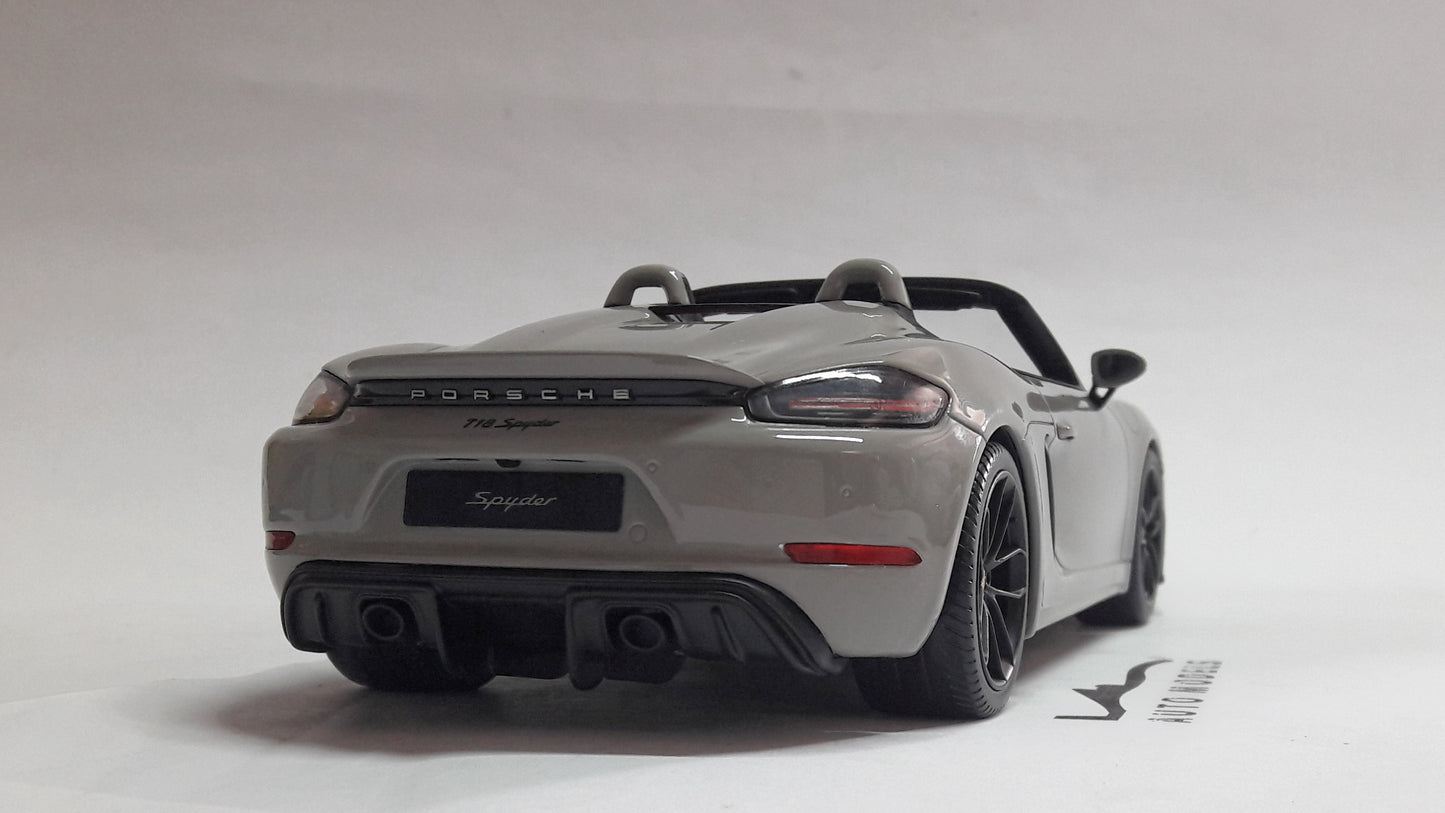 Porsche 718 Spyder Grey 2019