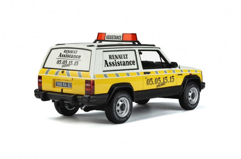 Ottomobile Jeep Cherokee Renault Assistance 1989 White Yellow