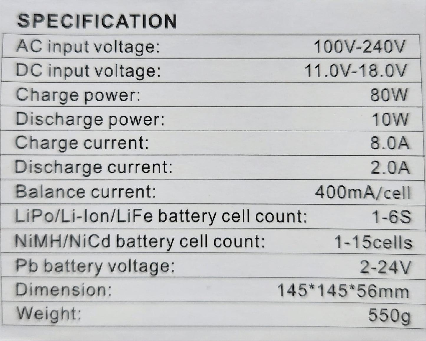 EV PEAK C4 Professional Balance charger / discharger