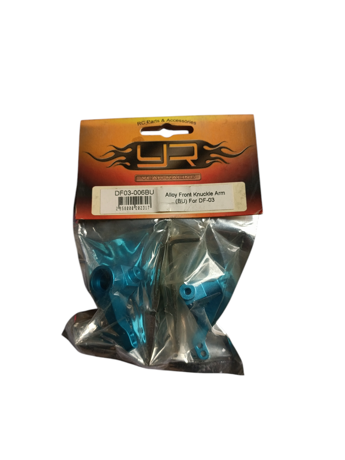 Alloy Front Knuckle Arm Blue DF03