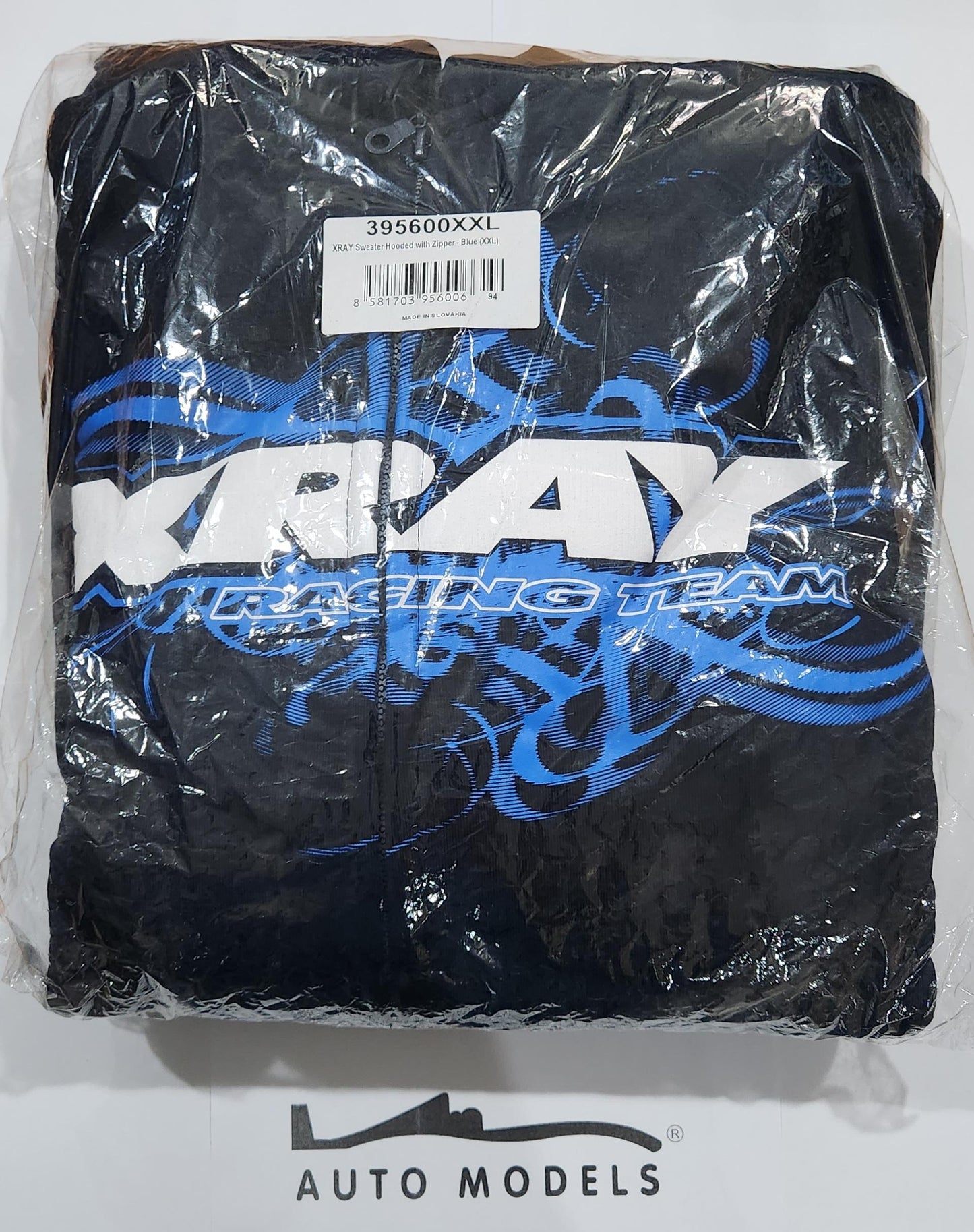 XRAY Sweater Hooded with Zipper - Blue (XXL)