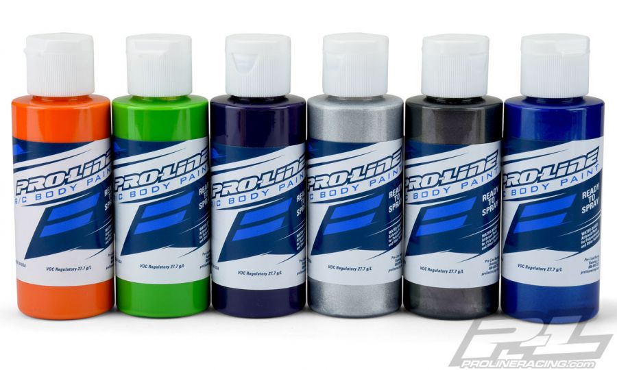 Pro-Line Racing RC Body Paint Secondary Color Set (6 Pack)