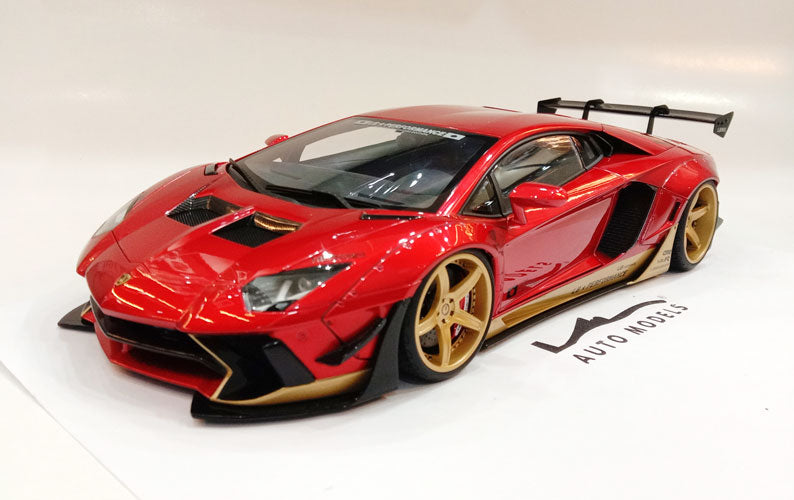 Autoart Liberty Walk LB-Works Lamborghini Aventador Limited Edition Hyper Red