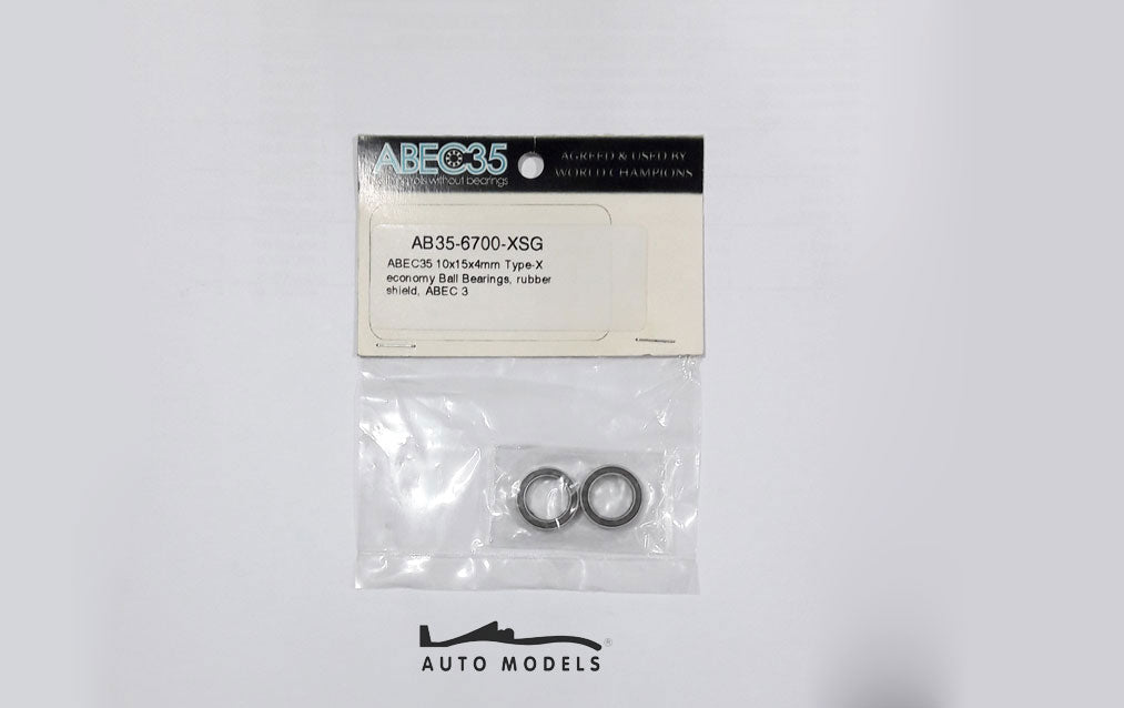 ABEC35 Bearing 10×15×4mm Type-X Economy Ball Bearing Rubber Shield