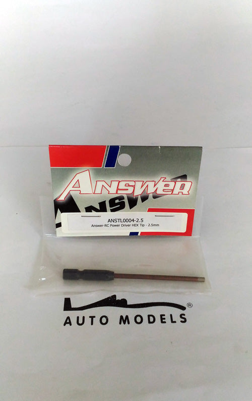 Answer RC Power Driver Hex Tool Tip 1pc 2.5mm