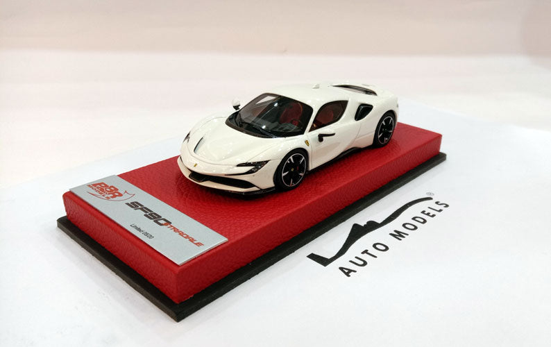 BBR Models Ferrari SF90 Stradale Bianco Avus White