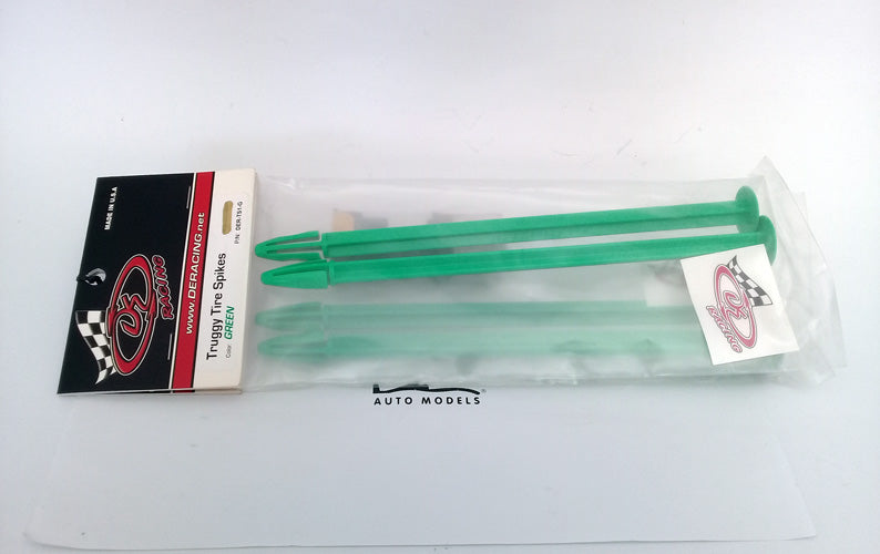DERACING Truggy Tire Spikes (Green) 2pcs