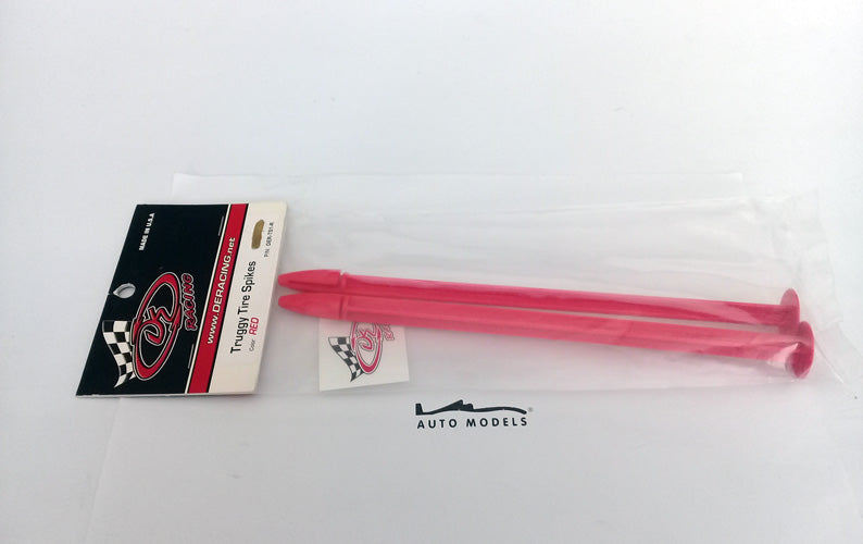 DERACING Truggy Tire Spikes (Red) 2pcs