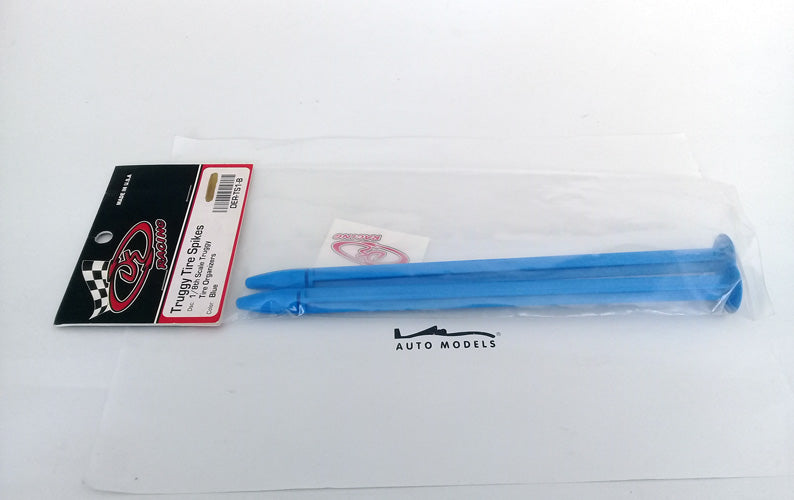 DERACING Truggy Tire Spikes (Blue) 2pcs