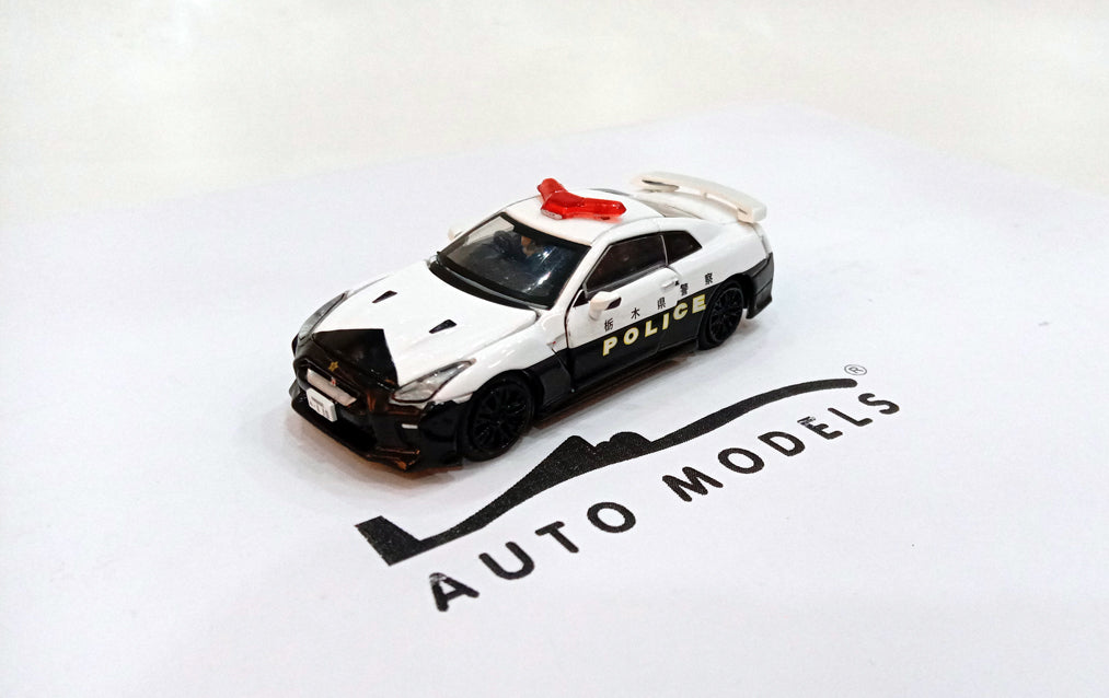Era Car Nissan GT-R R35 Tochigi Police Car Black White