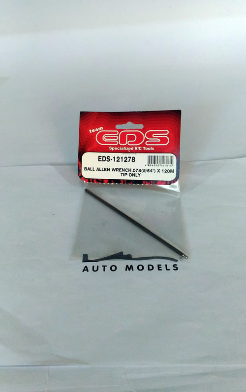 EDS Ball Driver Hex Wrench 078 (5/64") x 120mm Tip Only