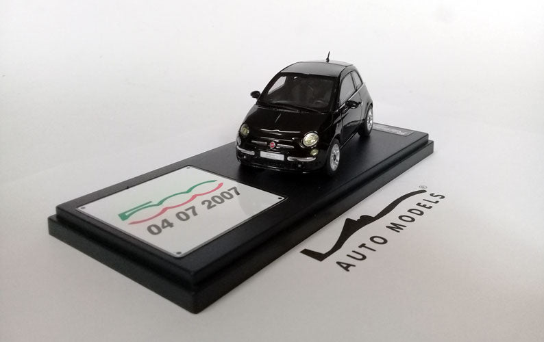 Racing43 Elite Fiat 500 2007 Nero Met Black