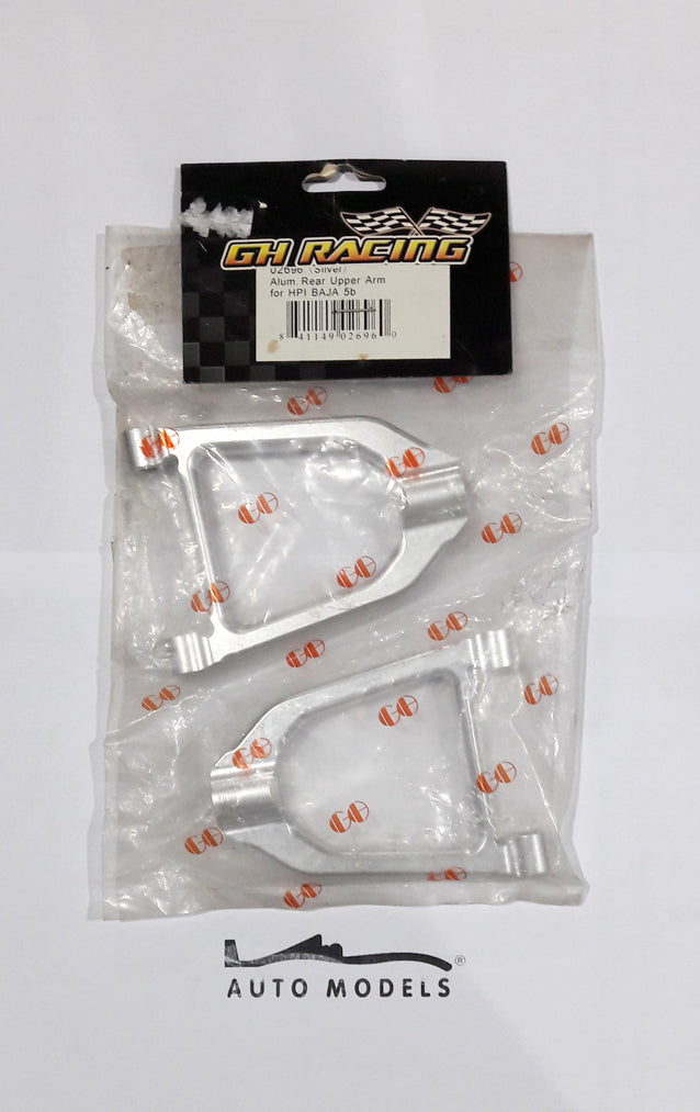 GH Racing Aluminium Rear Upper Arm Silver (HPI Baja)