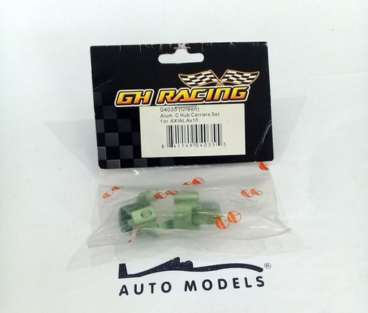 GH Racing Aluminium C Hub Carriers Set (Green) AX10