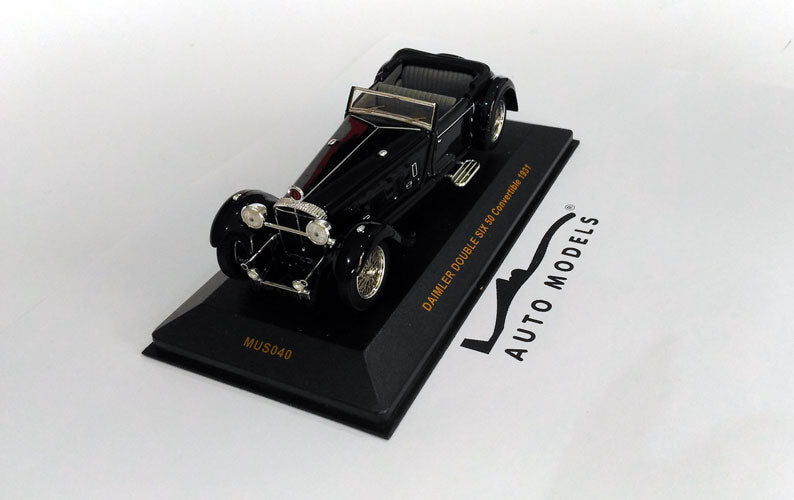 IXO Models Daimler Double SIX 50 Convertible 1931 Black
