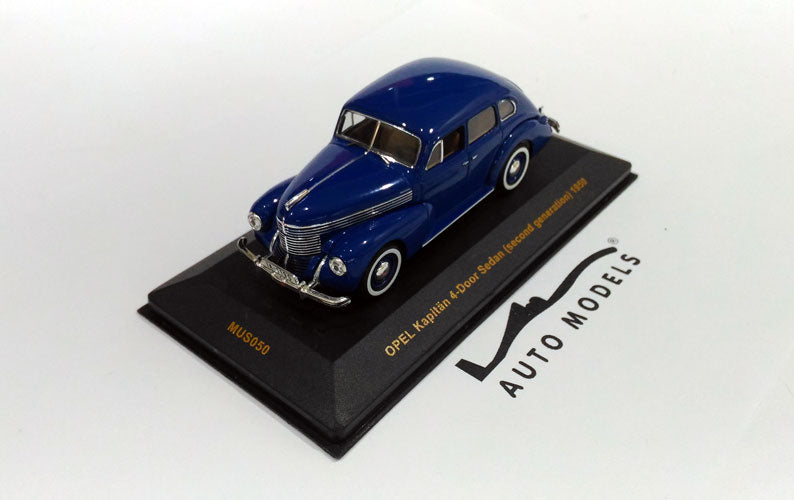 IXO Models Opel Kapitan 4-Door Sedan (2nd GEN) 1950 Blue