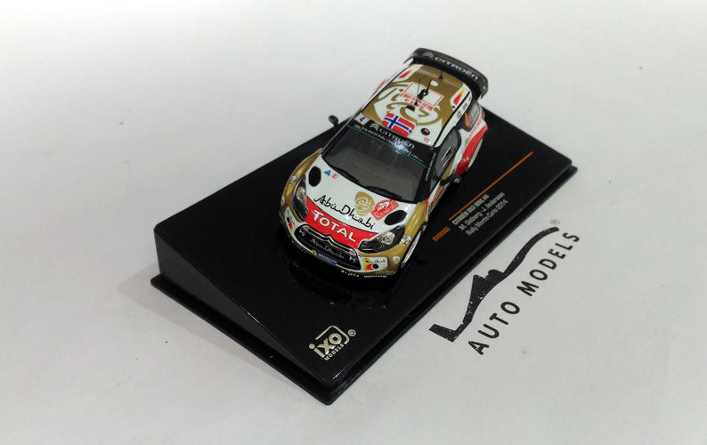 IXO Models Citroen DS3 WRC #4 2014 White