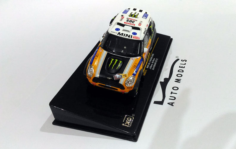 IXO Models Mini All 4 Racing #305 J.Roma 2nd Dakar 2012 White Orange