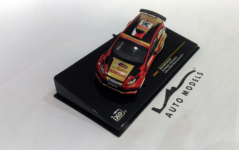 IXO Models Ford Fiesta WRC #36 N.Attiyah Win WRC2 Australia 2014 Red with Black Gold Stripe
