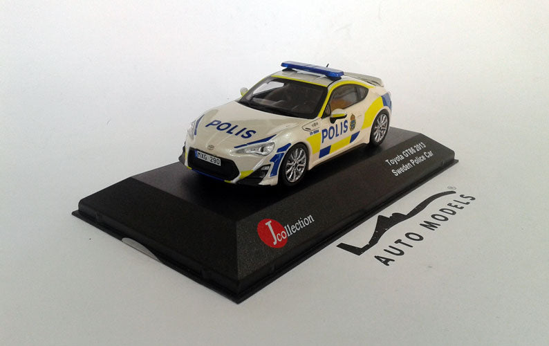 J Collection Toyota GT86 TRD Version Sweden Police Car 2013 Polished