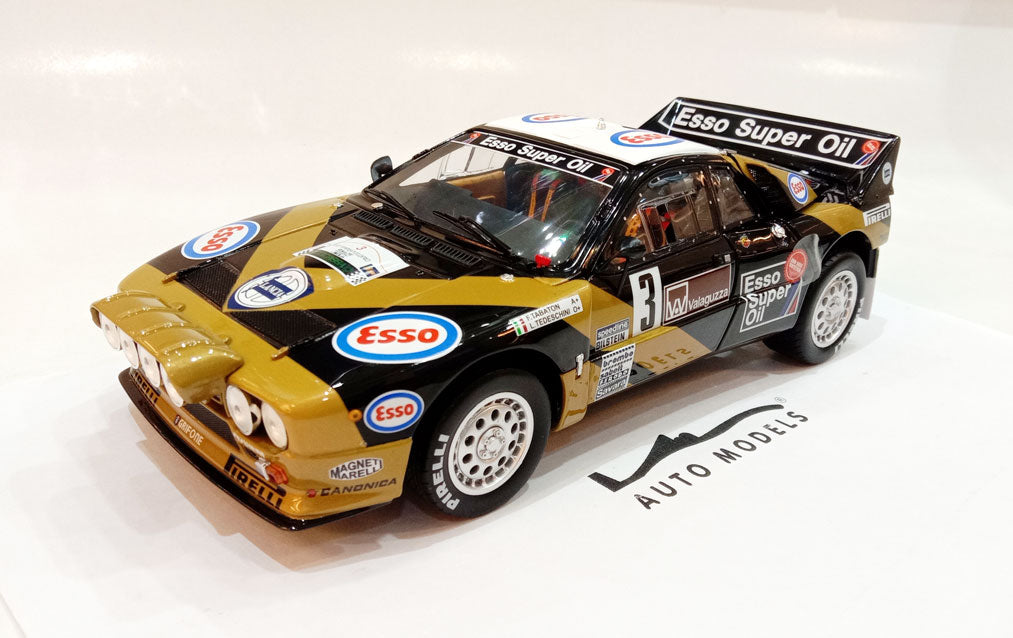 Kyosho Lancia rally 037 1985 Targa Florio N.3 Black