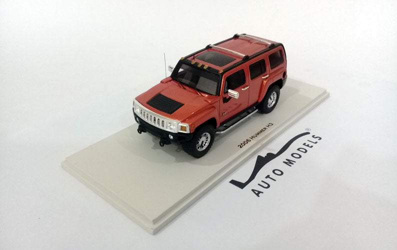 Luxury Model 2006 Hummer H3 Solar Flare Metallic Red