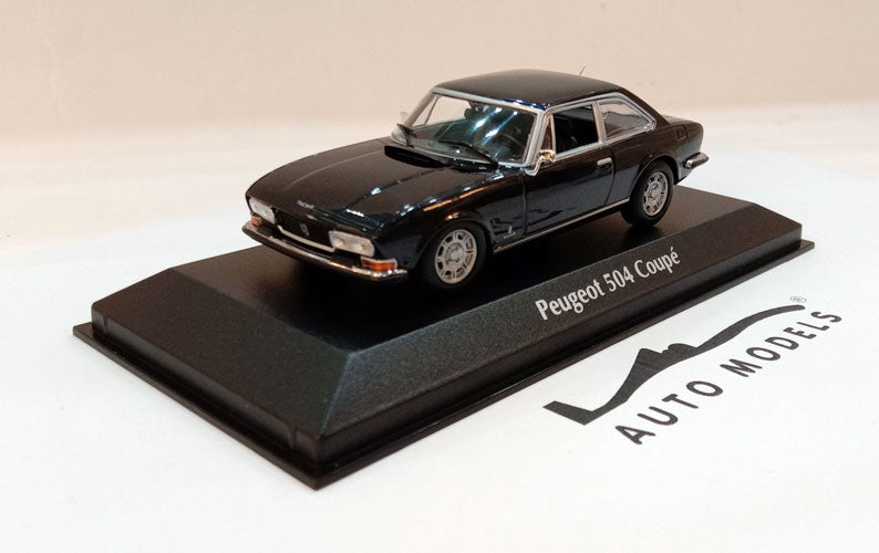 Minichamps Peugeot 504 Coupe 1976 Athracte Dark Grey Metallic