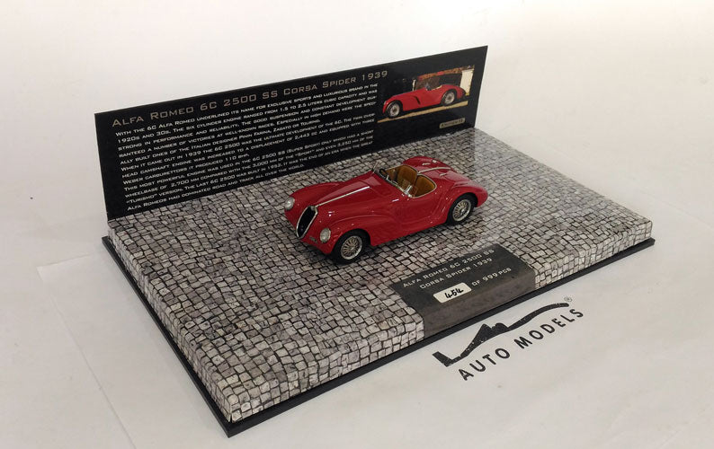 Minichamps Alfa Romeo 6C Corsa Spyder 1939 Red