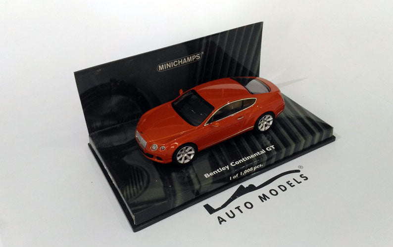 Minichamps Bentley Continental GT 2011 Orange Metallic