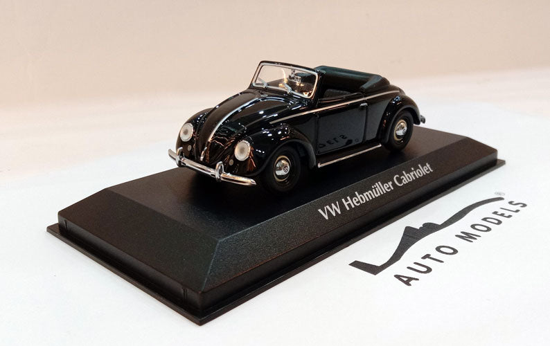 Minichamps Volkswagen Hebmuller Cabriolet 1950 Black