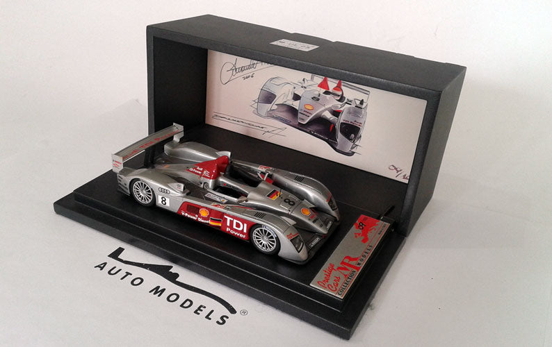 MR Collection Audi LeMans 2006 Silver Red