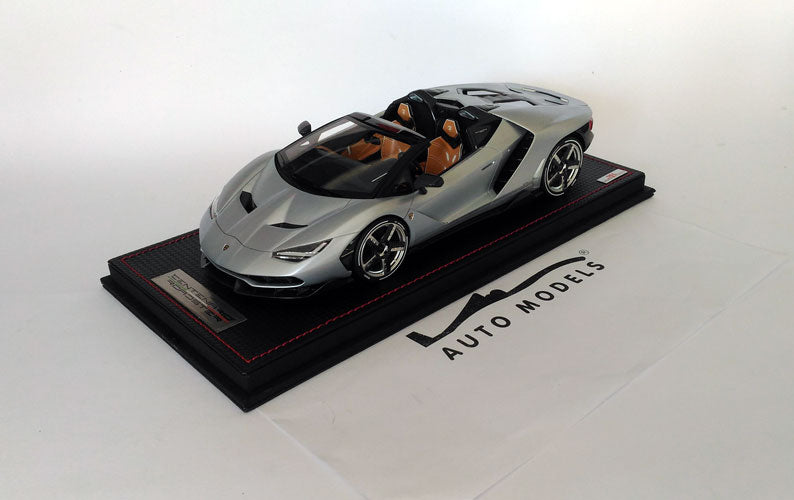 MR Collection Lamborghini Centenario Roadster 2016 Argento Centenario