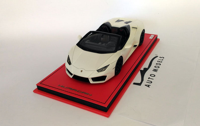MR Collection Lamborghini Huracan LP580-2 RWD Spider 2016 Bianco Canopus