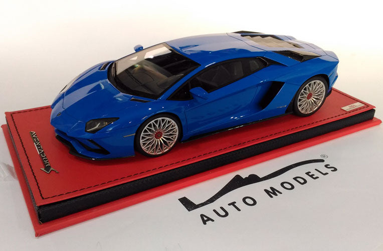 MR Collection Lamborghini Aventador S 2016 Blue Nila