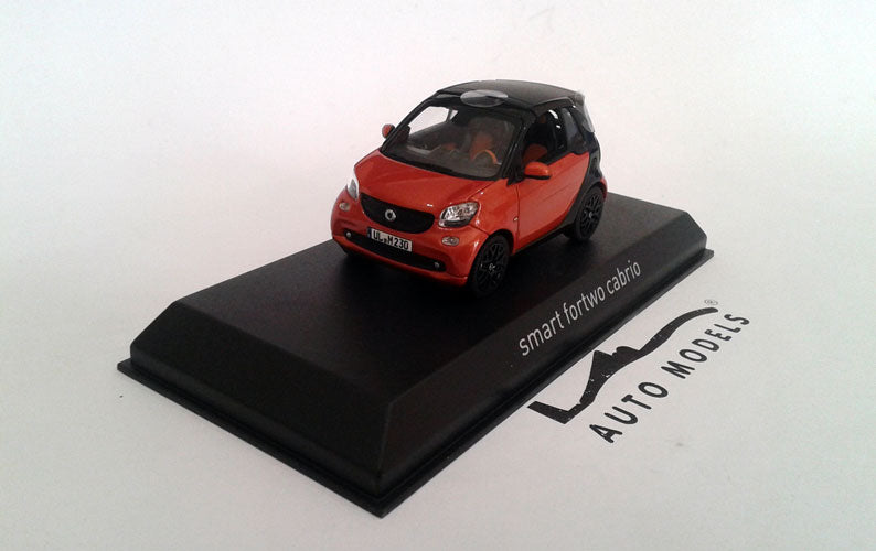 Norev Smart Fortwo Cabrio 2015 Orange Black