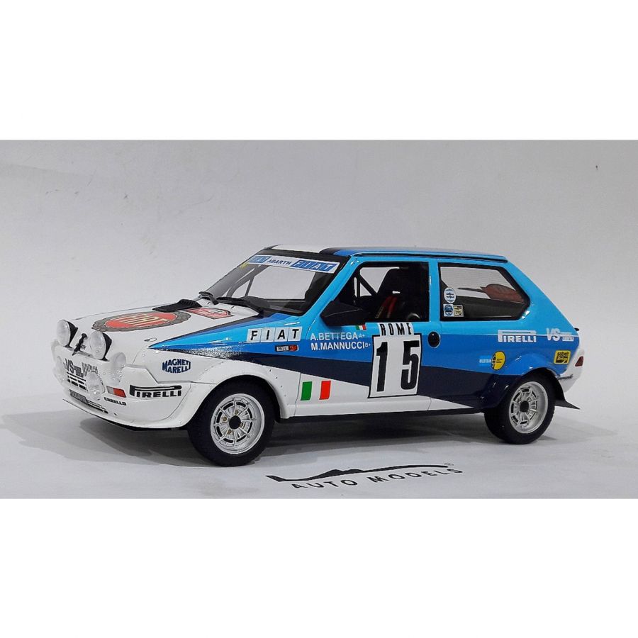 Ottomobile Fiat Ritmo Abarth Gr. 2 N.15 Rally Montecarlo 1980 White Blue