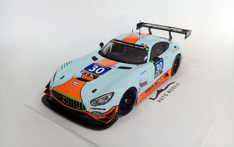 Paragon Mercedes AMG GT3 Ram Racing N.30 Uk 2016 2nd 24hrs PAUL RICARD Light Blue