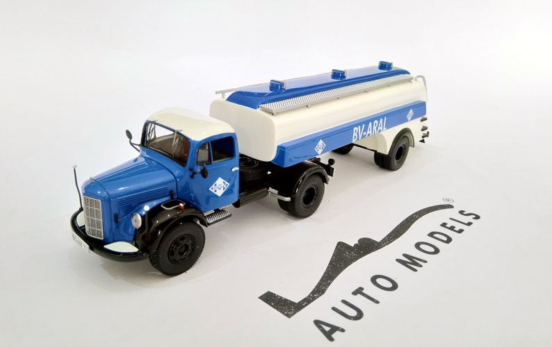 Premium ClassiXXs Mercedes Benz L3500S BV-Aral Tanker Truck 1952 Blue White