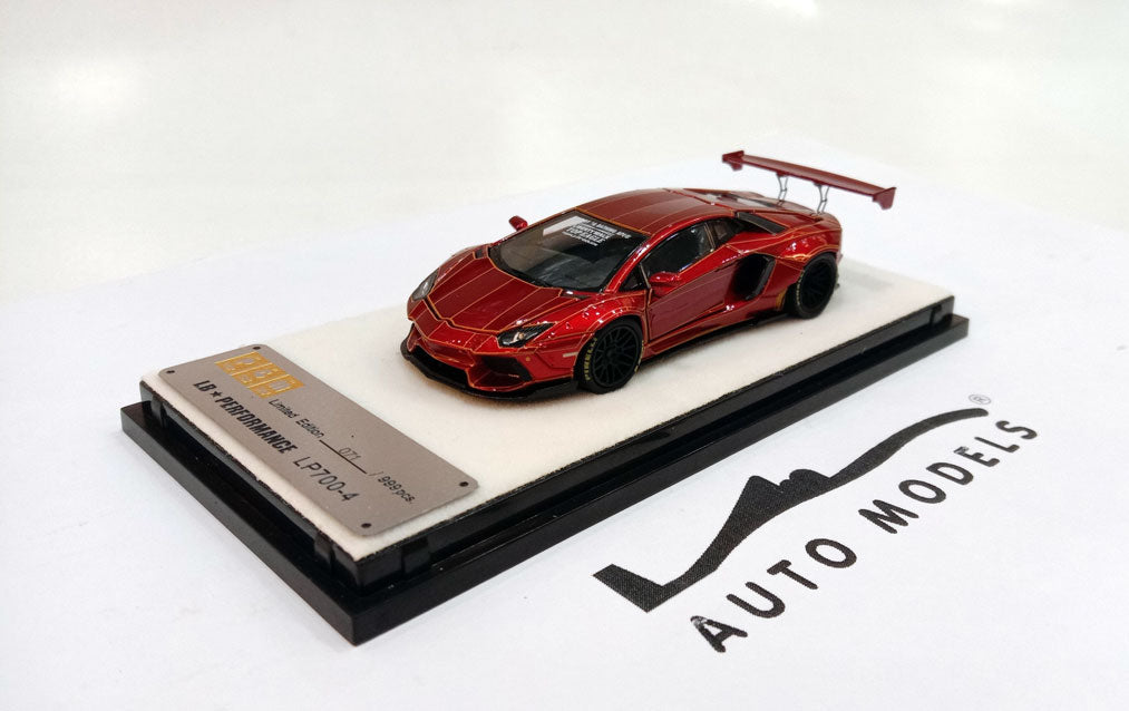 PGM Models Lamborghini Aventador LP700-4 Red Crack Standard Version