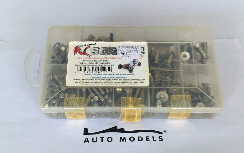 Hpi Racing Rcs Hpi 1/5 Baja Rtr Stainless Steel Screw Kit