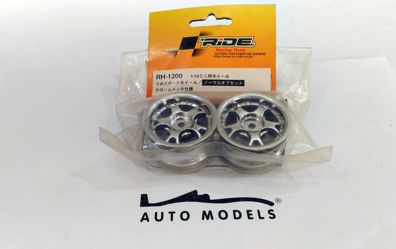Ride Racing Team Mini 5W Spoke Wheel,Normal Off Set Silver Luster