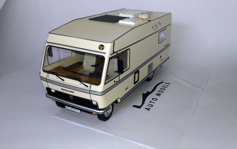 Schuco Hymer Opel Bedford Blitz Hymermobil 581 BS Caravan Camper Beige