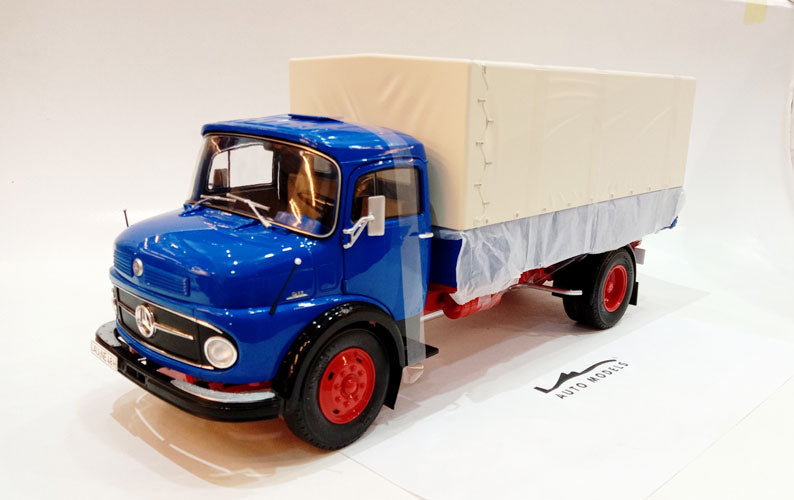 Schuco Mercedes Benz L911 Flatbed Truck Blue