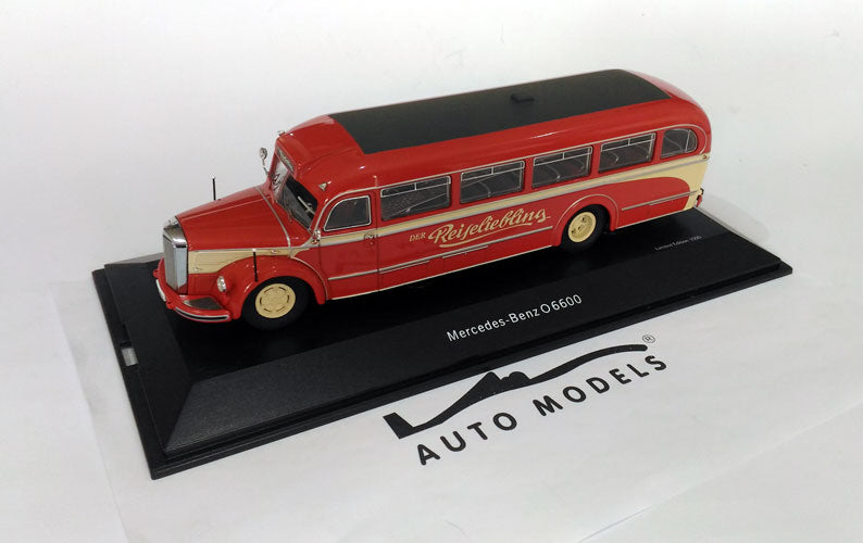 Schuco Mercedes Benz O6600 Autobus Der Reiseliebling 1953 Red Cream