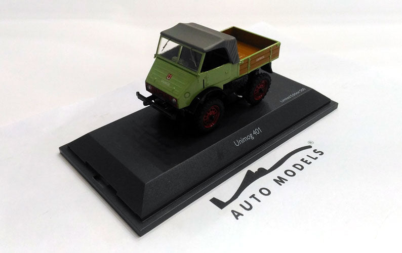Schuco Mercedes Benz Unimog 401 Pick-Up Green