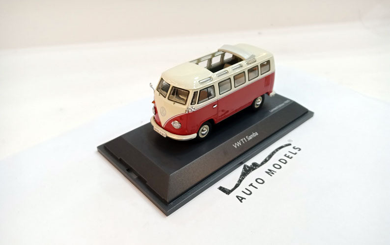 Schuco Volkswagen T1b Samba Red Beige