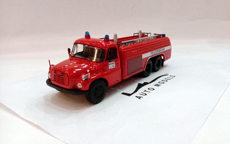 Schuco Tatra T148 Tanker Truck Notruf 112 Feuerwehr Red
