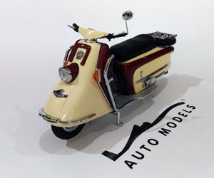 Schuco Heinkel Roller Tourist with Figure Cream