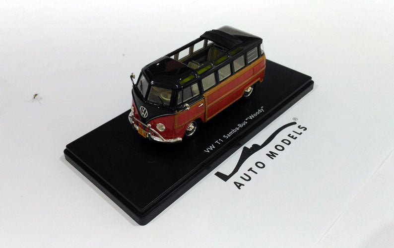 Schuco Volkswagen T1 Samba Woody Brown Red